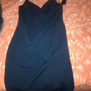 Teal body wrap homecoming/formal dress!